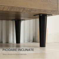 HOMCOM Mobilier pentru sufragerie si living din lemn cu sertare si dulapuri, bufet in stil nordic modern, 76,5x39,5x64,5cm(m-7)