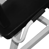 HOMCOM Beinstrecker Beintrainer Fitnessgerät Gym Stahl Schwarz+Silber(m-7)