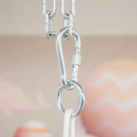 Outsunny Babyschaukel Kinderschaukel mit Sitzkissen Kleinkindschaukel Babysitz längenverstellbare Seile Baumwolle Hartholz Grau 40 x 40B x 180H cm(m-9)