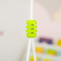 Outsunny Babyschaukel Kinderschaukel mit Sitzkissen Kleinkindschaukel Babysitz längenverstellbare Seile Baumwolle Hartholz Grau 40 x 40B x 180H cm(m-8)