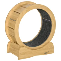 PawHut Katzenlaufrad für Katzen, inkl. Bremsvorrichtung, Kratzflächen, 60 cm x 32 cm x 66,5 cm(m-1)