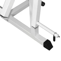 HOMCOM Beinstrecker Beintrainer Fitnessgerät Gym Stahl Schwarz+Silber(m-5)