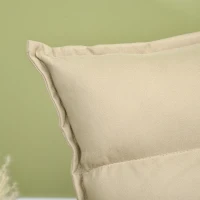 HOMCOM Fotoliu Relax din material capitonat cu pivotare la 360°, fotoliu rabatabil pe 3 nivele 62x62x95cm, bej(m-9)