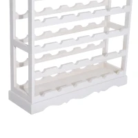 HOMCOM Weinregal Weinlagerung Weinständer Flaschenregal Flaschenständer Holz für 24 Flaschen 70 x 22,5 x 70 cm(m-7)