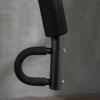 HOMCOM Stacja treningowa z blokiem ciężarów 45 kg, 180 x 108 x 200cm, stal, czarna(m-8)