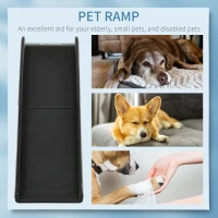 PawHut Foldable Pet Ramp Dog Car Ramp for SUVs, Cars - Black(m-4)