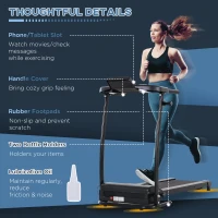 HOMCOM Banda de Alergat cu 4 Programe si Monitor LCD Negru 500W(m-7)