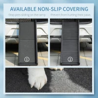 PawHut Foldable Pet Ramp Dog Car Ramp for SUVs, Cars - Black(m-5)