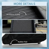 PawHut Foldable Pet Ramp Dog Car Ramp for SUVs, Cars - Black(m-7)