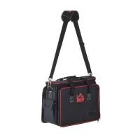 HOMCOM Werkzeugtasche Werkzeugkoffer Wergzeug Tasche mit Schultergurt(m-4)