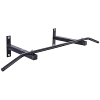 HOMCOM Bara Flotari la Perete Profesionala cu Schelet in Otel, 116 x 43 x 20cm, Negru