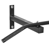 HOMCOM Bara Flotari la Perete Profesionala cu Schelet in Otel, 116 x 43 x 20cm, Negru(m-7)