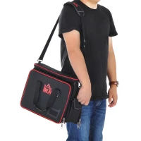 HOMCOM Werkzeugtasche Werkzeugkoffer Wergzeug Tasche mit Schultergurt(m-10)