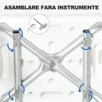 Homcom Scaun Dus Batrani – Reglabil, Cotiere si Picioare cu Ventuza(m-6)