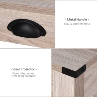 HOMCOM Particle Board Steel Enforced Home Office Desk(m-5)
