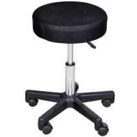 HOMCOM Salon Spa Swivel Stool W/Changeable Covers: Red, White, Black(m-9)