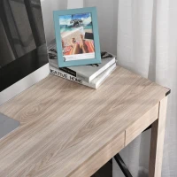 HOMCOM Particle Board Steel Enforced Home Office Desk(m-6)