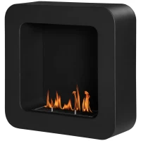 HOMCOM Ethanolkamin Brenndauer 2,5 Stunden 48 x 18 x 48 cm(m-11)