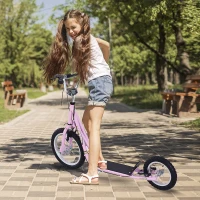 HOMCOM 12" Tyres Scooter  - Pink(m-11)