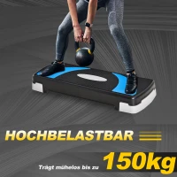 HOMCOM Stepper Aerobic Stepper Regulacja wysokości 10-20cm dla domu do 150 kg(m-6)