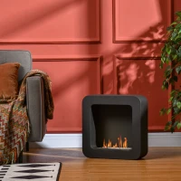HOMCOM Ethanolkamin Brenndauer 2,5 Stunden 48 x 18 x 48 cm(m-2)