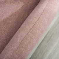 PawHut Sofá para Mascotas Tapizado en Terciopelo Suave Sofá Cama para Perros Gatos Medianos Pequeños Acolchado Grueso con Patas de Madera 70x40x28 cm Rosa(m-9)