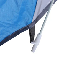 Outsunny Tienda de Playa Carpa para Playa Máximo 2 Personas Ligera Plegable y Portátil con Bolsa de Almacenaje 225x145x115cm Azul(m-9)