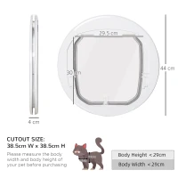 PawHut usa batanta pentru pisici, 4 moduri de acces, Φ44x4cm(m-3)