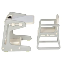 HOMCOM 2 en 1 Pupitre Infantil con Pizarra Juego de Escritorio Convertible y Silla para Niños de 1-3 Años con 3 Rotuladores y 1 Borrador 65x48x66,7 cm Gris y Blanco(m-11)