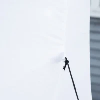 Outsunny Pupazzo di Neve Gonfiabile con Luci LED e Gonfiatore Incluso, 159x95x243cm(m-8)