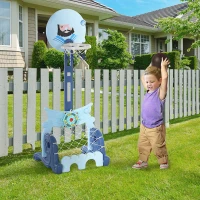 HOMCOM Centru de Activitati pentru Copii 3-6 ani Cos de golf fotbal inaltime reglabila(m-9)