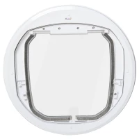 PawHut usa batanta pentru pisici, 4 moduri de acces, Φ44x4cm(m-8)