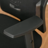Vinsetto Scaun de birou ergonomic, Inaltime reglabila, Tetiera, 66x61x100-109.5cm, Negru(m-9)
