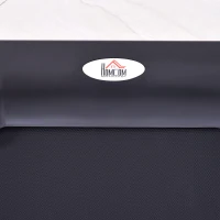 HOMCOM Laufband klappbar mit 12 Programmen und Handyhalterung 71 x 128 x 122cm Stahl Schwarz(m-8)