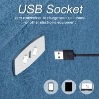 Homcom Fotoliu Relax Electric – Reclinabil cu USB & Suport Picioare(m-5)