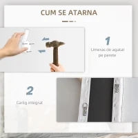 HOMCOM 5 Buc Arta de Perete PE Panza, Poze de perete pentru decor dormitor sufragerie, 80 x 40 cm x 4(m-4)
