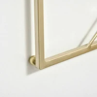 HOMCOM Dekoracje Ścienne Metalowe W Zestawie 2 sztuki, Design 3D, Motyw Liścia Lotosu, Jasnoszary + Ciemnoszary(m-9)