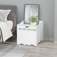 HOMCOM dulap din MDF, 55x34x58 cm, alb(m-11)