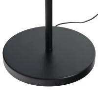 HOMCOM lampa stil industrial cu abajururi, 136x165cm, neagra(m-10)