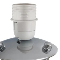 Homcom Lampa de Podea cu Baza tip Trepied si Abajur din Tesatura Alba(m-7)