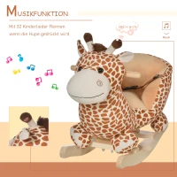 HOMCOM Schaukelspielzeug Schaukelgiraffe Schaukeltier Giraffe(m-4)