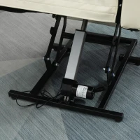 Homcom Fotoliu Piele Ecologica – Telecomanda, inclinare 145°, Suport Picioare(m-11)