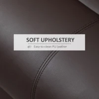 HOMCOM Fotoliu Relax Rabatabil la 135° cu Maner si Buzunare Laterale, 100x89x100cm, Maro(m-5)