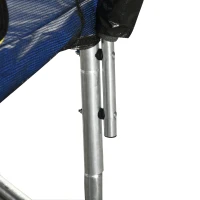 HOMCOM Trampolino Elastico 210cm per Bambini e Adulti con Rete e Imbottiture Blu(m-8)