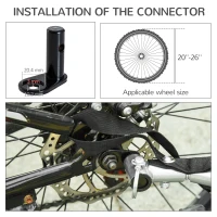 PawHut Folding Dog Bike Trailer Pet Cart Carrier for Bicycle Travel in Steel Frame with Hitch Coupler - Light Blue & Grey(m-5)