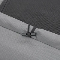 PawHut Dog Bike Trailer Two-In-One Trolley Stroller Cart Bicycle Carrier for Cat Puppy Travel w/ Reflectors Red Flag – Red(m-14)