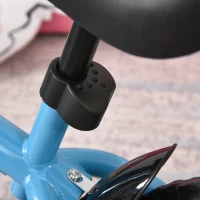 HOMCOM Toddler Balance Bike No Pedal Bicycle for 3-6 years old 10-Inch Wheels Kids Beginner Rider Training without Footrest Blue(m-15)