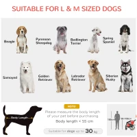 PawHut Dog Bike Trailer 2-in-1 Pet Stroller for Large Dogs Cart Foldable Bicycle Carrier Aluminium Frame with Safety Leash Hitch Coupler Reflector Flag Red(m-5)