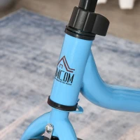 HOMCOM Toddler Balance Bike No Pedal Bicycle for 3-6 years old 10-Inch Wheels Kids Beginner Rider Training without Footrest Blue(m-12)