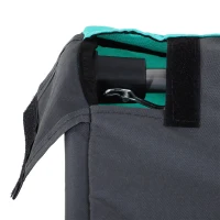 PawHut Folding Dog Bike Trailer Pet Cart Carrier for Bicycle Travel in Steel Frame with Hitch Coupler - Light Blue & Grey(m-8)